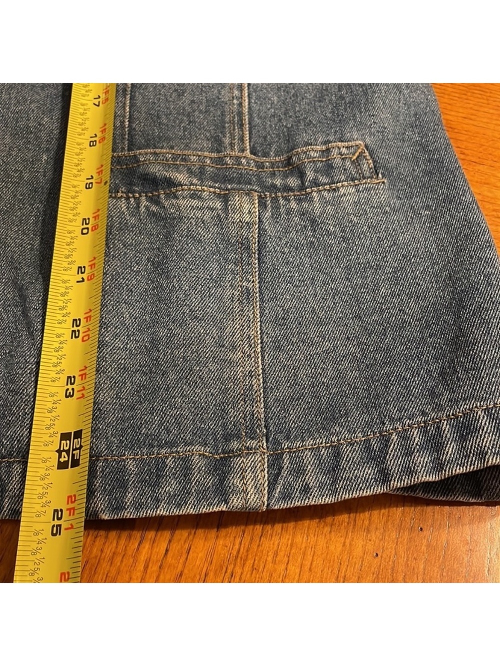 Baccini Classic Blue Denim Zip-Front Jacket Women's XL - Picture 6 of 9